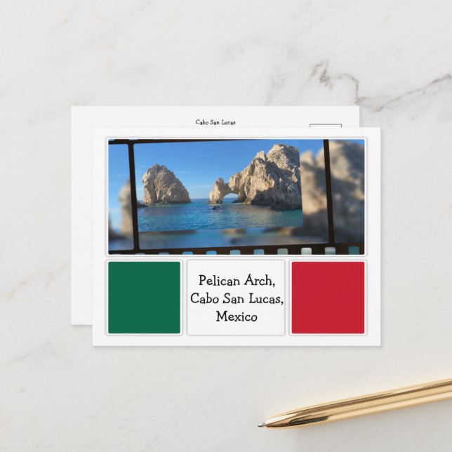 Pelican Arch, Cabo San Lucas Postcard (Front/Back In Situ)