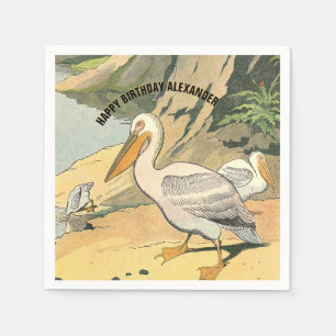 Pelican Beach Party Napkin