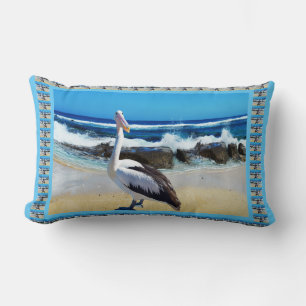 Pelican Beach Splash, Lumbar Cushion