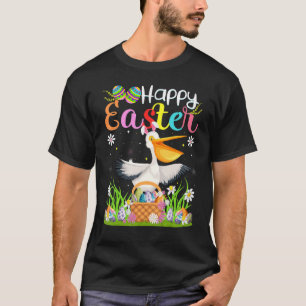 Pelican Bird Bunny Egg Hunting  Pelican Happy East T-Shirt