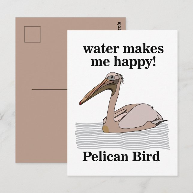 Pelican Bird Postcard (Front/Back)