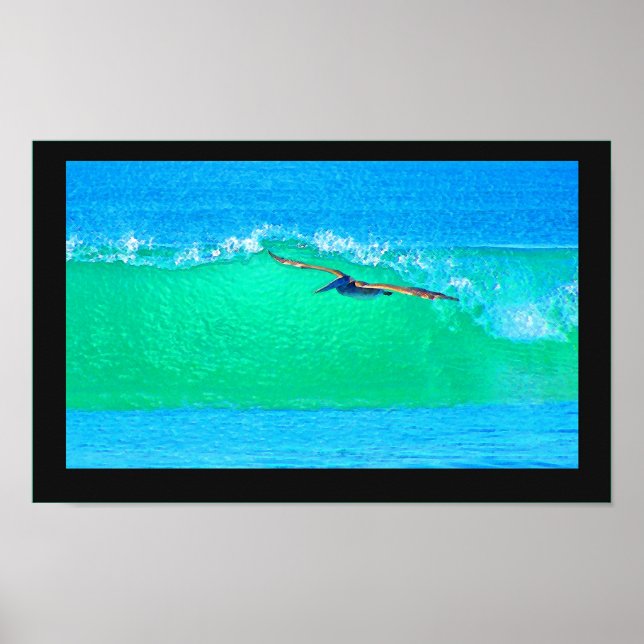 Pelican Birds Wildlife Animals Poster (Front)