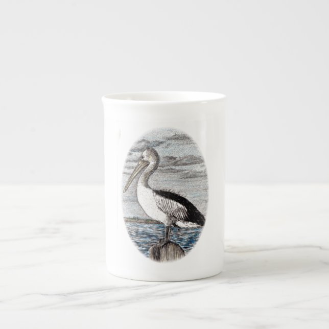 Pelican Bone China Mug (Front)