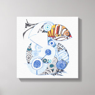 Pelican canvas print