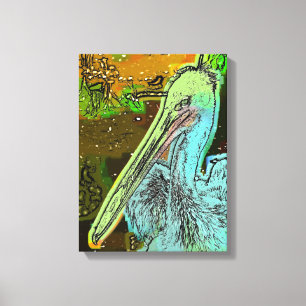 PELICAN CANVAS PRINT
