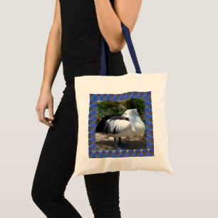 Pelican Cat Napping Standing Up, Tote Bag
