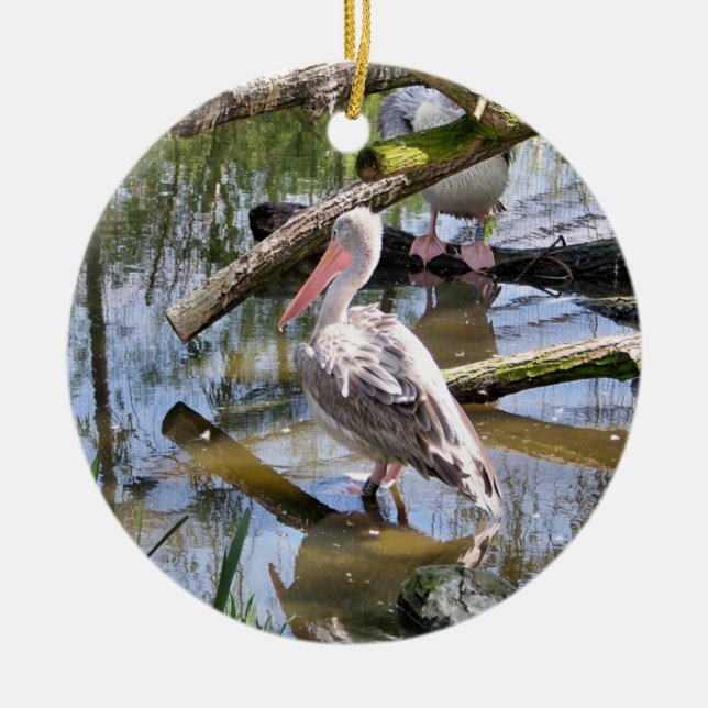 PELICAN CERAMIC TREE DECORATION (Front)