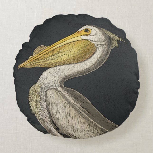 Pelican Cushion/Throw Pillow (Front)