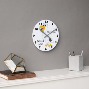 Pelican Design Personalised Round Clock
