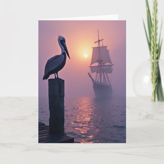 Pelican Fathers Day Sailing Card (Front)