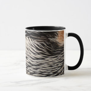 Pelican Feathers Abstract Nature Photography Mug