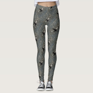 Pelican Flying Over Shimmering Lake Bafa Leggings