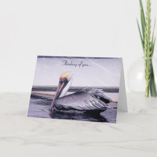 Pelican Gliding Card