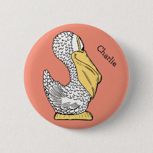 Pelican Illustration custom text button