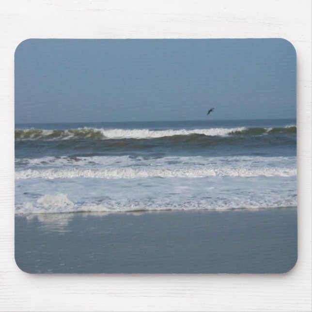 Pelican in the surf mouse pad (Front)