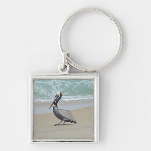 Pelican on Outer Banks OBX NC Key Ring (Front)