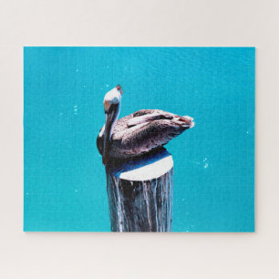 Pelican on the beach, Jigsaw Puzzle