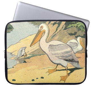 Pelican on the Beach Laptop Sleeve