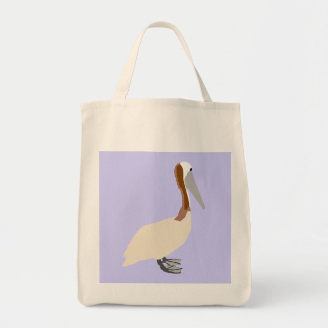Pelican on White Bag (Front)