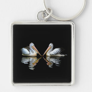 PELICAN PAIRED! (Australian pelican) ~ Key Ring