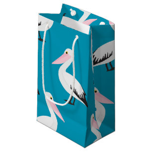 Pelican pattern small gift bag