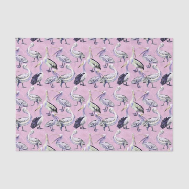 Pelican Pattern Tissue Paper (Front)