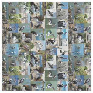 Pelican Photo Collage, Fabric