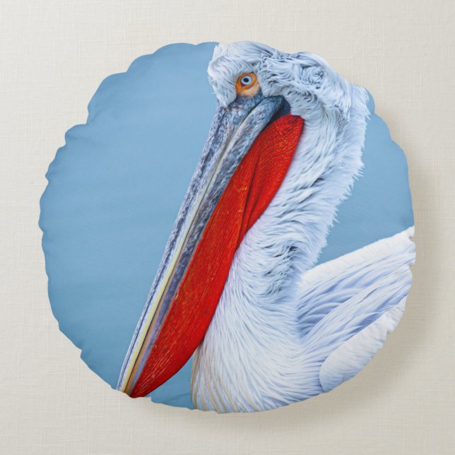 PELICAN PORTRAIT ROUND CUSHION (Front)