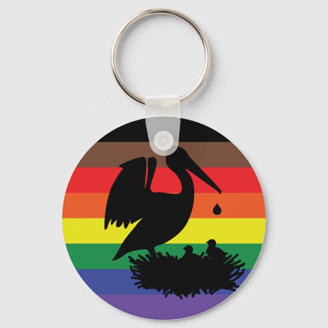 Pelican Pride Key Ring (Front)