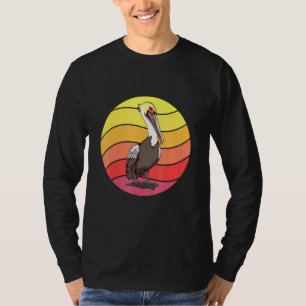 Pelican Retro Sunset Bird Pelicans T-Shirt