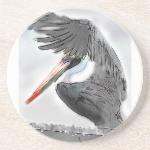 Pelican Salute Coaster