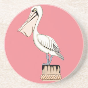 Pelican Sandstone Drink Coaster