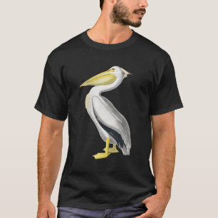 Pelican T-Shirt Vintage Bird Graphic Tee White Pel