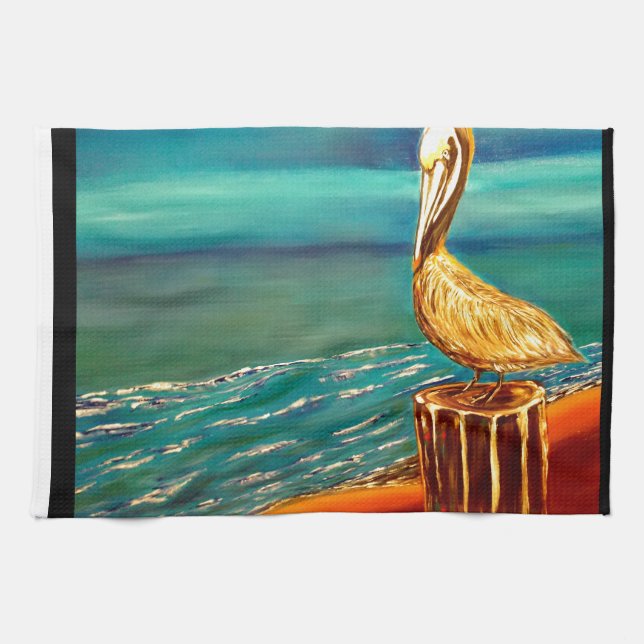 PELICAN TEA TOWEL (Horizontal)