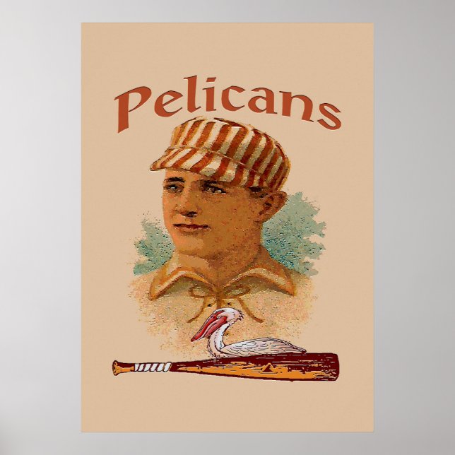 Pelicans Baseball Poster (Front)