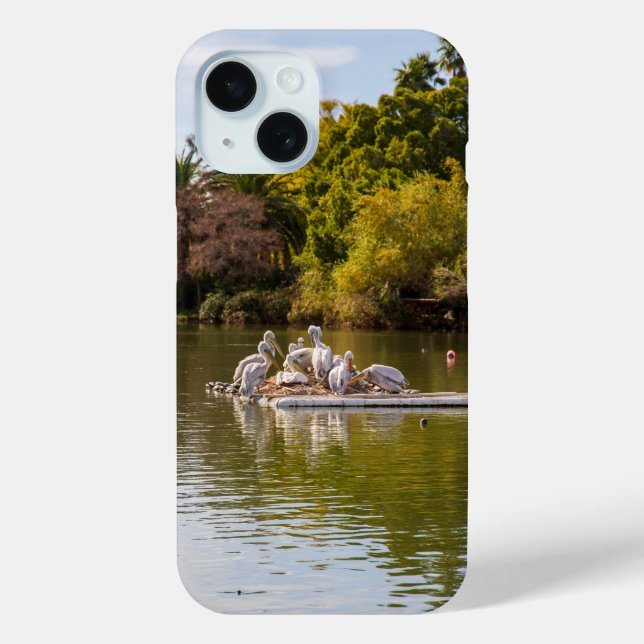 Pelicans on the Lake at the Phoenix Zoo  Case-Mate iPhone Case (Back)