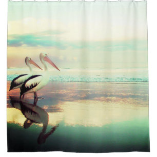 Pelicans Shower Curtain