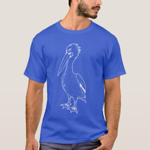 Pelikan Silhouette Bird Water bird animals pelican T-Shirt