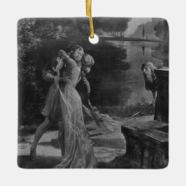 Pelleas and Melisande Opera, 1902 Ceramic Ornament (Front)