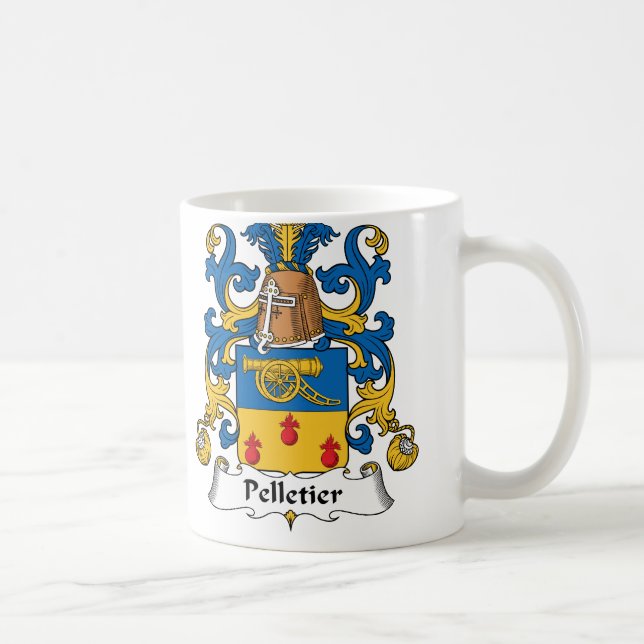 Pelletier Family Crest Coffee Mug (Right)