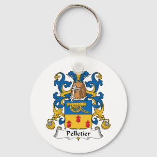 Pelletier Family Crest Key Ring