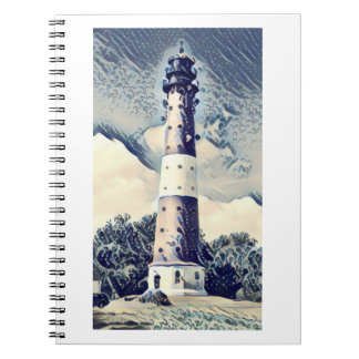 Pellwormer Ukiyoe style lighthouse Notebook