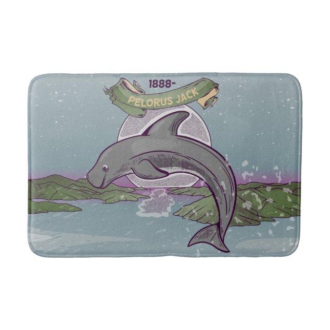 Pelorus Jack New Zealand Dolphin Bath Mat (Front)
