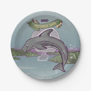 Pelorus Jack Risso's Dolphin Paper Plate