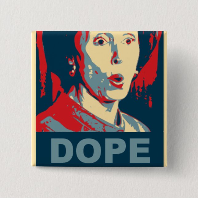 Pelosi 15 Cm Square Badge (Front)