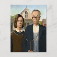 Pelosi and Schumer American Gothic