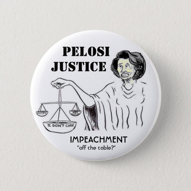 Pelosi Justice Button (Front)