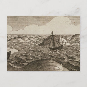 Pelsaert Sets Sail   Way Between Islands, Postcard