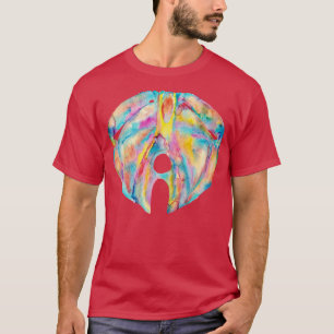 Pelvic Floor art print watercolor painting gift dr T-Shirt