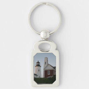 Pemaquid Point Light and Bell House  Key Ring